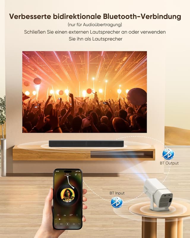 Thumbnail 5 de Beamer Netflix kompatibel 1080P Mini