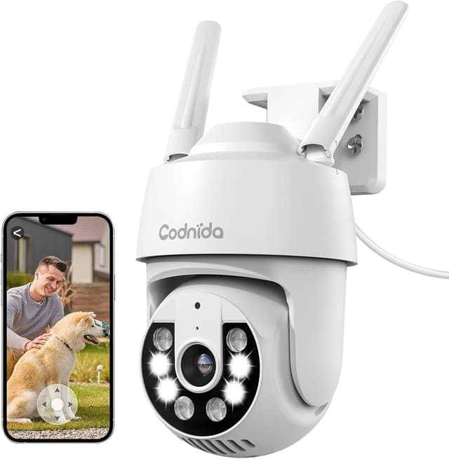 Detalle de Codnida 2K Outdoor PTZ Security Camera 2K
