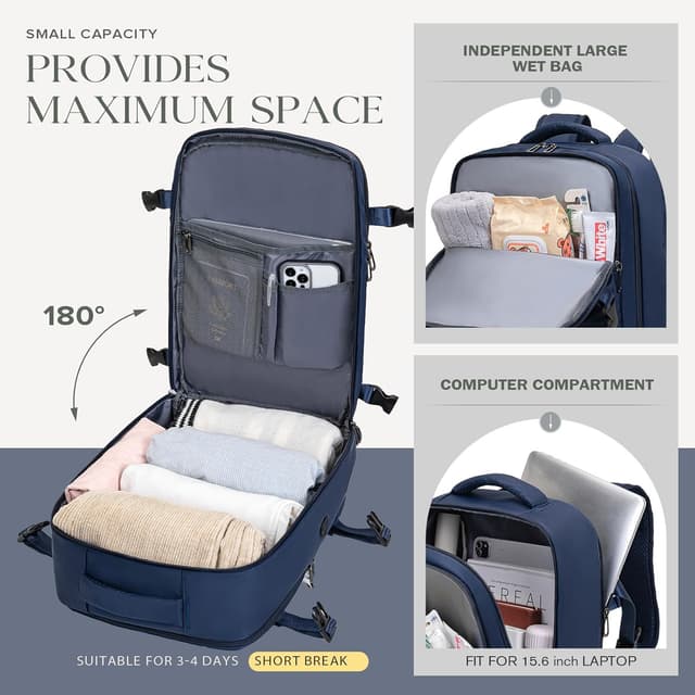 Detalle 1 de Hayayu Easyjet cabin bag 20 inch underseat