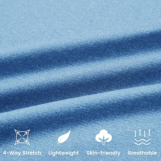 Detalle de M MAELREG Men’s Performance Lightweight Pullover Hoodie (Dry-Fit, 4-Way Stretch, UPF 30+)