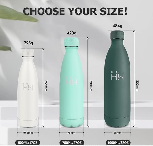 Thumbnail 4 de Botella Agua Acero Inoxidable 500ml — termo reutilizable sin BPA