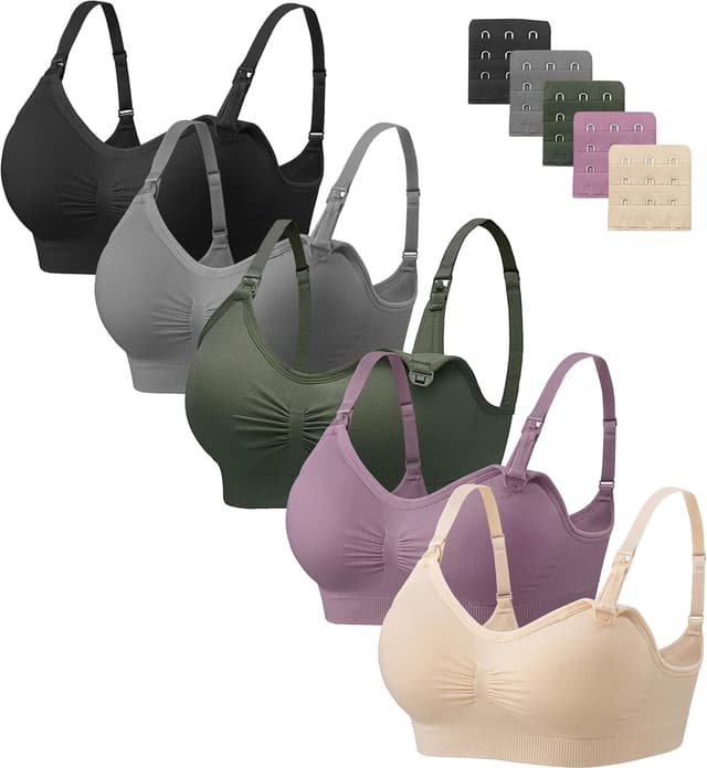 Imagen de Angelhood Nursing Bra 5 Pack 5PCS 🤱 en OfertitasTOP