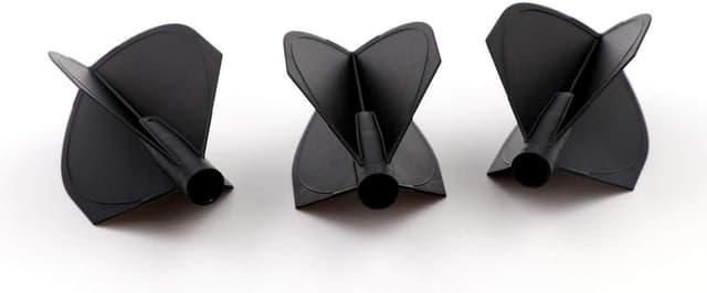 Detalle de CUESOUL TERO AK4 – ensemble de 3 fléchettes flights Standard Slim (bouclier, noir)