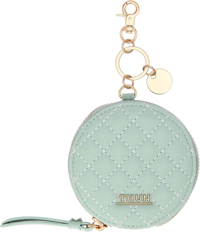 Imagen de THUN Portachiavi rotondo con zip verde Ø 9 cm 🧷 en OfertitasTOP
