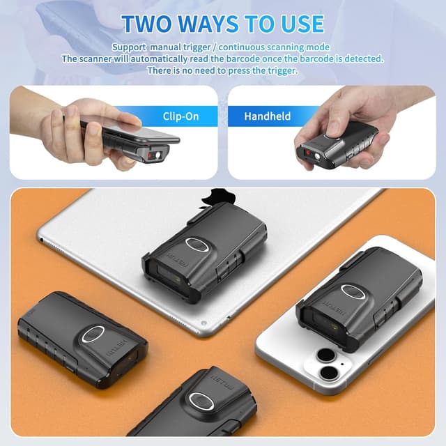 Thumbnail 6 de NETUM E800 scanner de codes-barres 1200 mAh