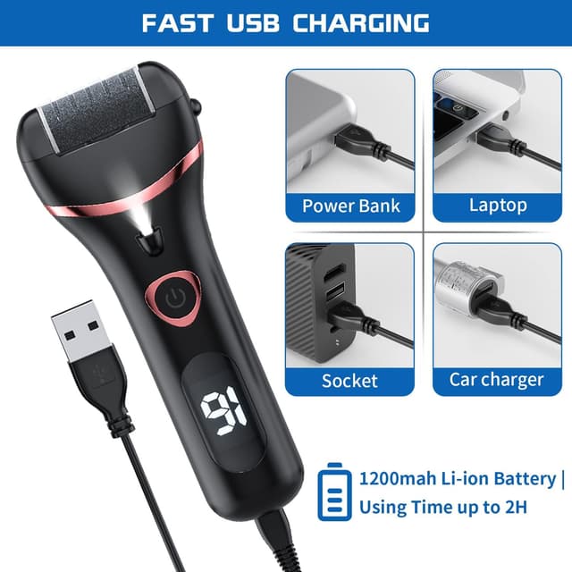 Thumbnail 2 de Electric Foot Callus Remover 1200mAh ⚕