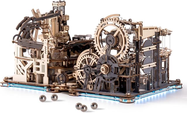 Detalle de ROBOTIME LGC01+LGA01+LG01 3-en-1 Circuits de Billes en bois LED – maquette puzzle 3D à construire (LGX02)