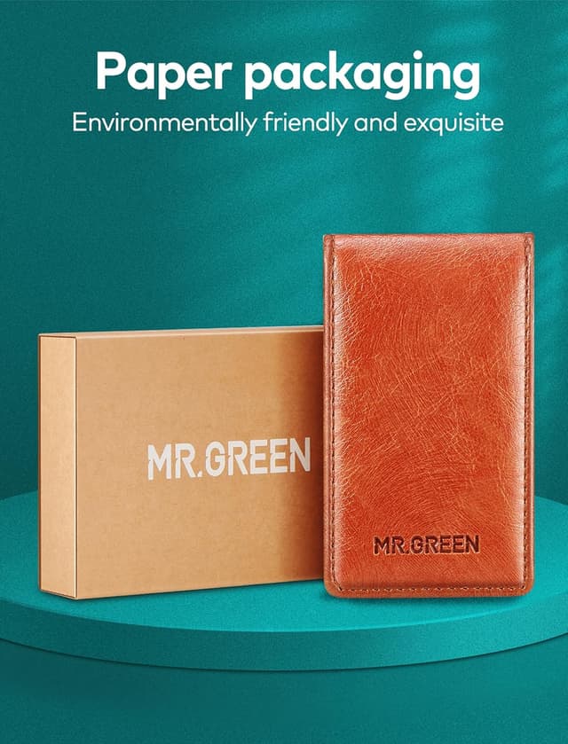 Detalle de MR.GREEN Nail Clipper Set (MR-6103) – stainless steel nail care tools with leather-style case