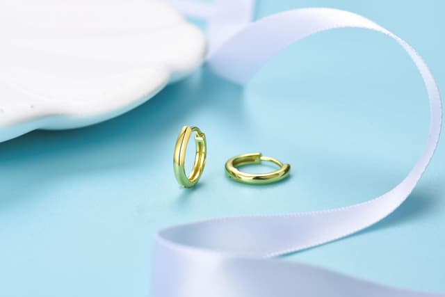 Detalle 2 de MASOP Silber Creolen 925 mit Stecker 12 mm