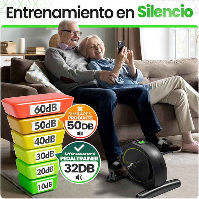 Thumbnail 2 de Ultrasport Pedales estáticos 2 en 1 para casa