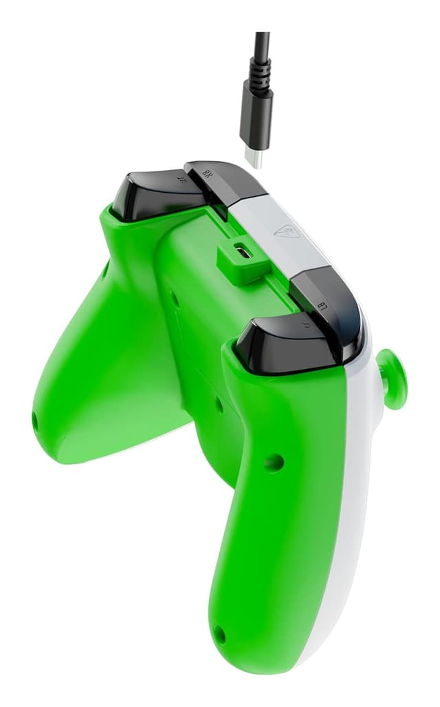 Detalle 2 de Turtle Beach Rematch Core Wired Gaming Controller (Weiß/Grün) – offiziell lizenziert für Xbox Series X|S, Xbox One & Windows-PCs