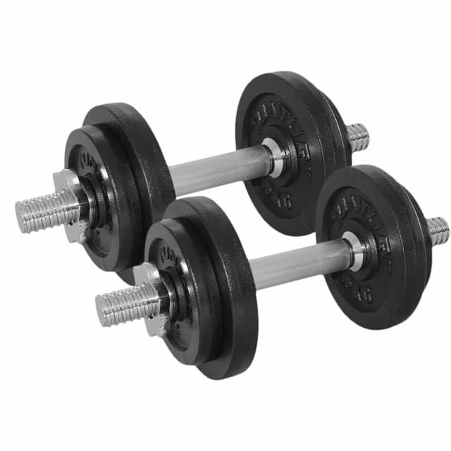 Imagen de Tunturi Set de pesas 20 kg con 2 barras 🏋 en OfertitasTOP