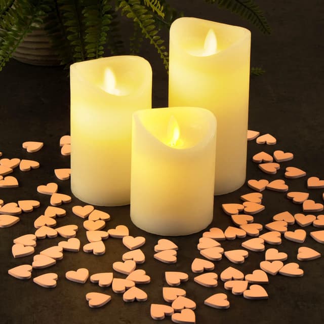 Thumbnail 1 de com-four Coeurs en bois 100 pièces 🎀