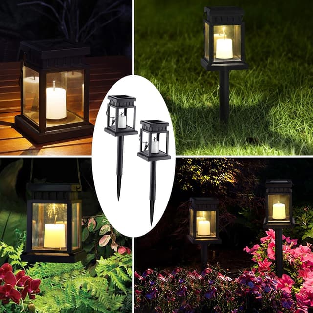 Thumbnail 1 de GIGALUMI Solar Hanging Lantern 8 Pack