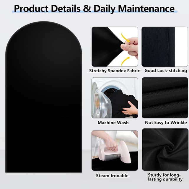 Thumbnail 3 de HEMMOTOP 7.2 ft Arch Backdrop Cover