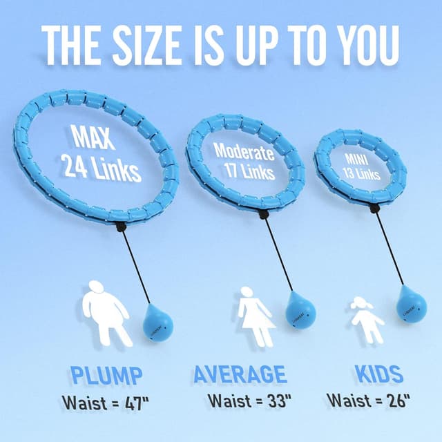 Detalle 2 de JKSHMYT Weighted Hula Hoop 47 Inch 🏋