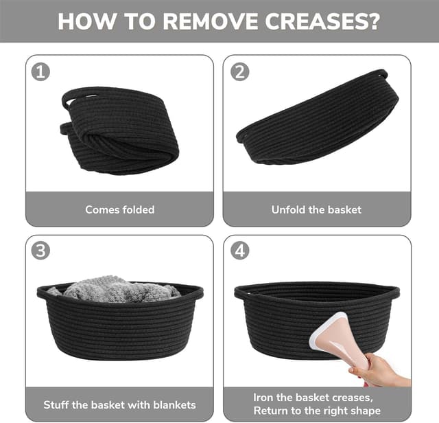 Thumbnail 6 de TIMEYARD Aufbewahrungskorb Schwarz 30x20x12 cm