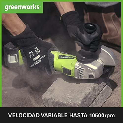 Thumbnail 3 de Greenworks GD24AGK4 Amoladora 125 mm, 24 V 4 Ah