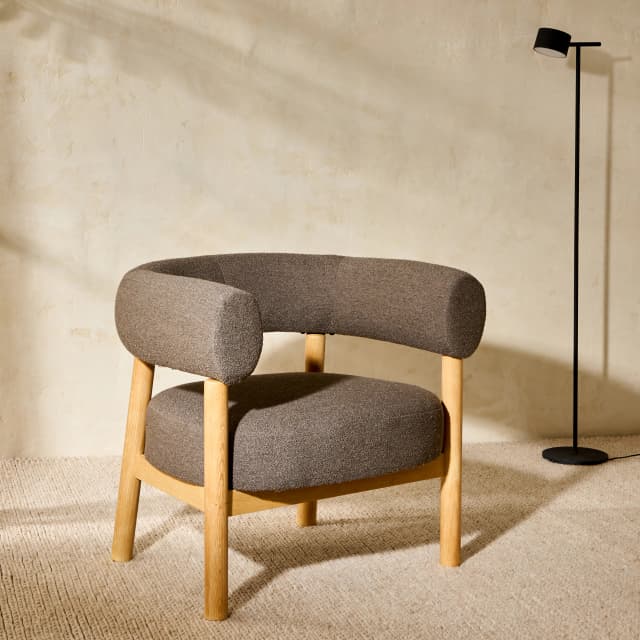 Detalle de El Corte Inglés Room Butaca en tejido bouclé Nordic