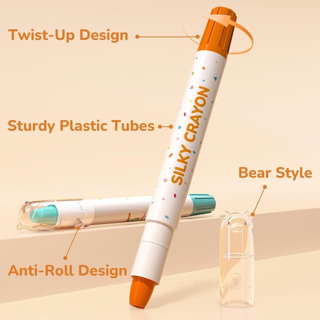 Detalle 2 de JUPITEARTH 36‑Colour Crayons for Kids 🎨