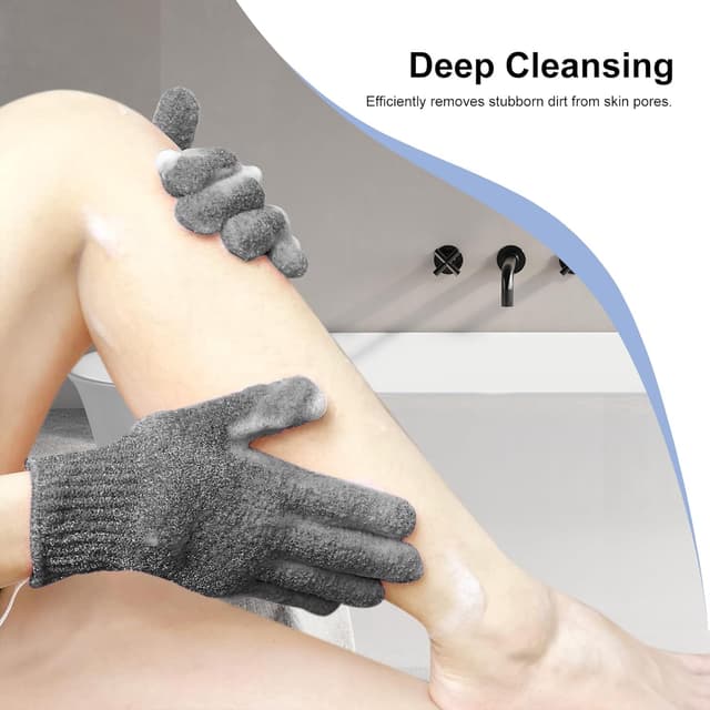 Detalle 1 de Gants de douche exfoliants Anei, lot 6