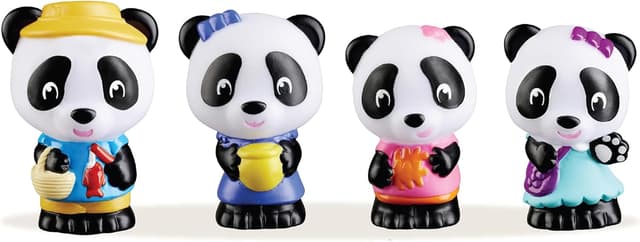 Detalle 2 de Klorofil Panda Family 4 personnages