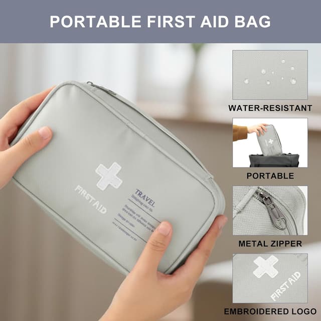 Thumbnail 4 de VINATO Botiquín de Primeros Auxilios Gris