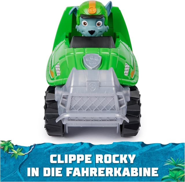 Detalle 1 de PAW Patrol Jungle Pups Fahrzeug mit Rocky