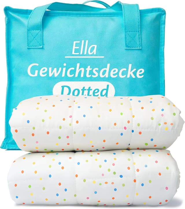 Detalle de Ella Gewichtsdecke Kinder 3,2 kg (100x150 cm) – Therapiedecke für Stressabbau & Angstzustände