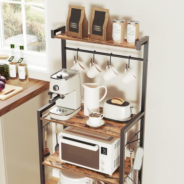 Thumbnail 5 de HOOBRO BF04HB01 4-Tier Kitchen Bakers Rack 🍽