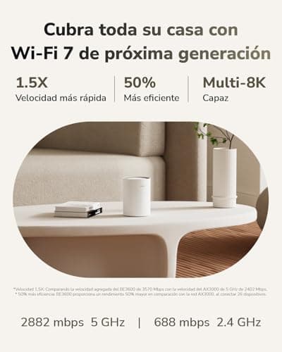 Detalle de Cudy BE3600 Sistema de malla Wi-Fi 7 ⚡ Hasta 2500 pies