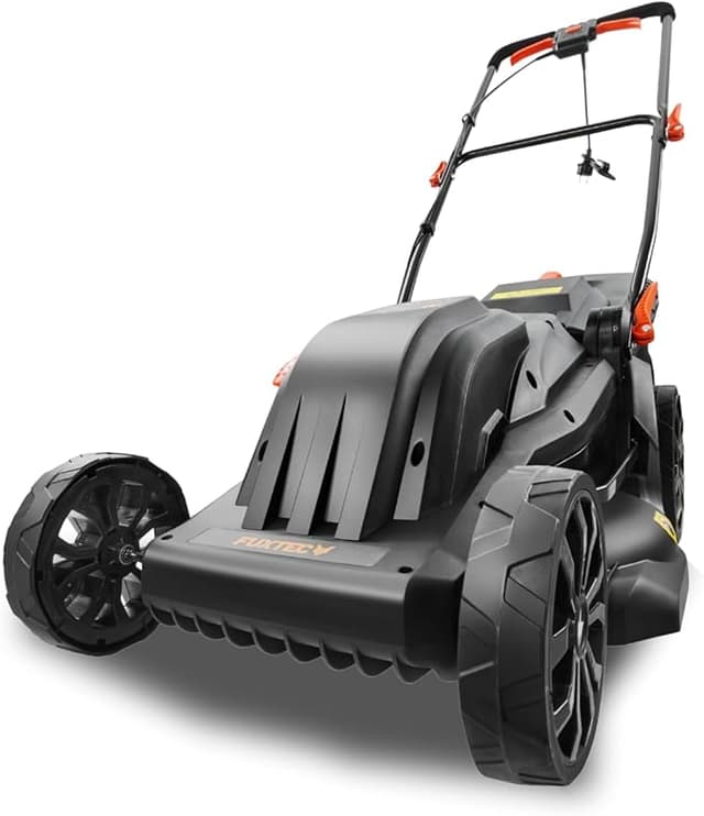Detalle de FUXTEC FX-RME43 Cortacésped Eléctrico 🌿 44cm, 45L y Ajustable