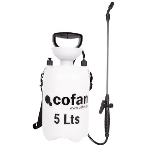 Detalle de Cofan pulverizador de presión manual de 5 litros (HDPE) para agricultura y jardinería
