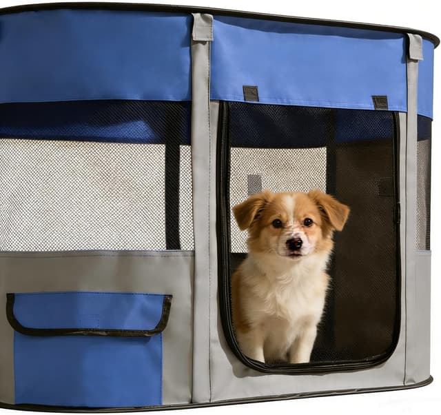 Thumbnail 6 de Floving Portable Doghouse 70x55x45cm Navy