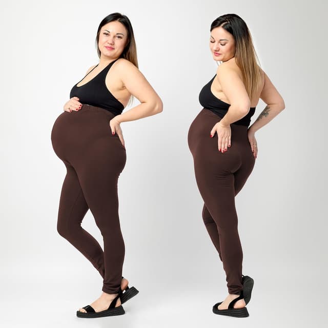 Detalle 2 de Legging de grossesse Merry Style long en viscose, grandes tailles MS10-460