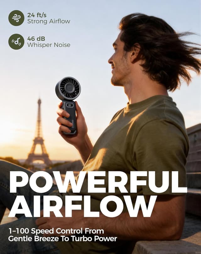 Detalle de Diveblues Turbo Fan 12 hours USB-C portable