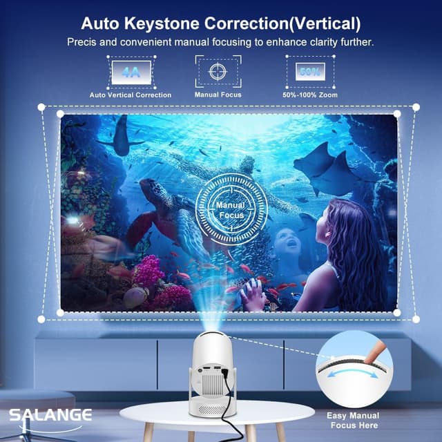 Thumbnail 4 de Salange HY300 Ultra Mini Projector 300 ANSI lumens 📽