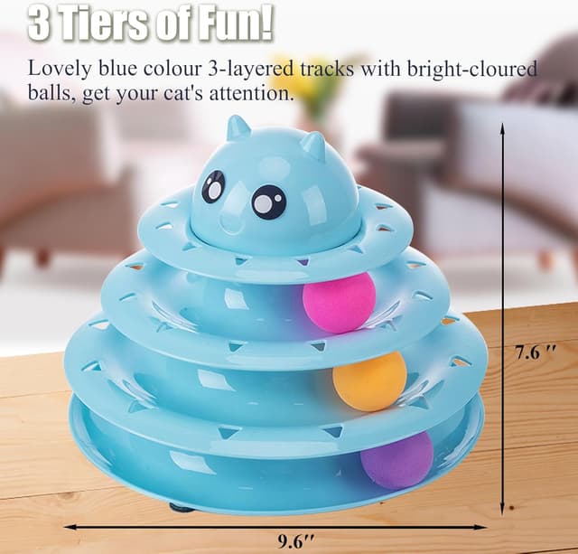 Thumbnail 3 de 17 Pack Cat Toys Interactive 3-Level Roller