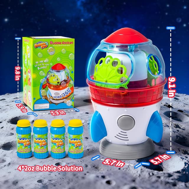 Thumbnail 3 de Seifenblasenmaschine Rocket Blasenmacher 10000+