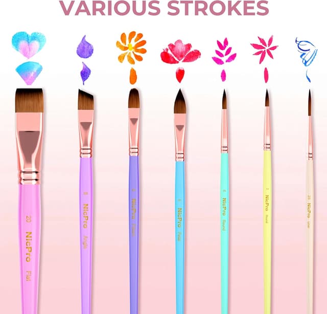Thumbnail 3 de Nicpro 7 pièces pinceaux visage 7 pcs 🎨
