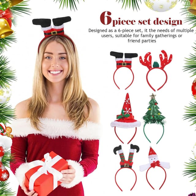 Detalle 2 de Christmas headband set 6 pcs