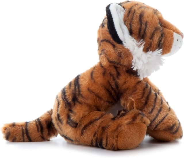 Detalle de The Petting Zoo Tiger Stuffed Animal — 9-Inch Recycled Materials Tiger Plush Toy