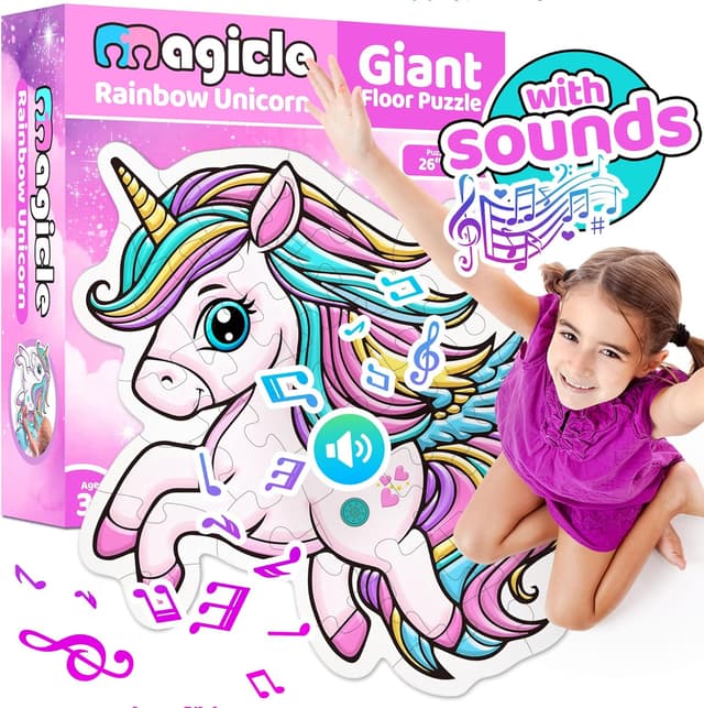 Detalle de Music & Sound Unicorn Floor Puzzle 35pcs