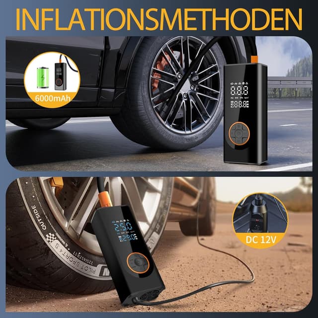 Thumbnail 2 de Digitalreifenkompressor Tragbarer Luftkompressor