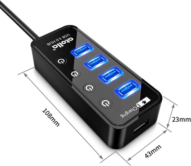 Thumbnail 5 de atolla USB Hub 4-port USB 3.0 with smart charge