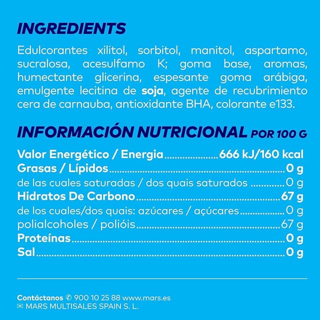 Detalle 2 de Orbit Refreshers, Chicles Sin Azúcar Sabor Hierbabuena 🍃