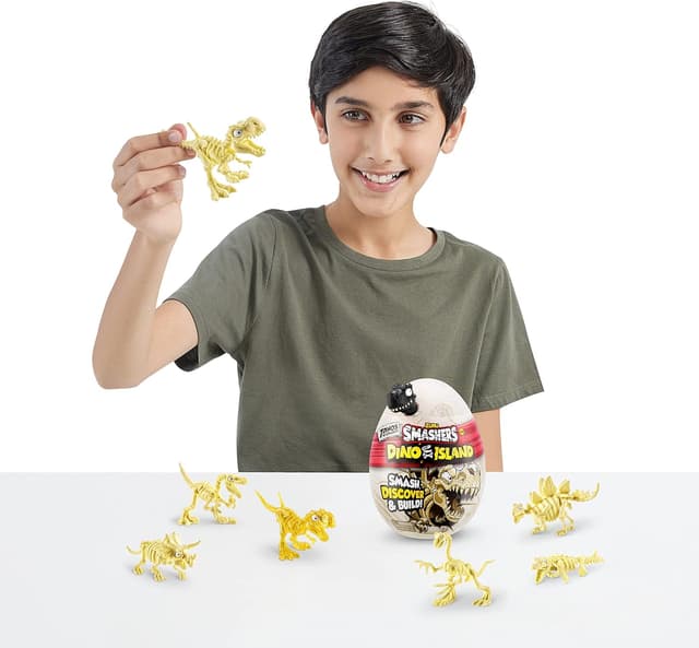 Detalle 2 de Smashers Dino-Insel Nano-Ei im 3er-Pack – Dino-Spiel zum Zertrümmern, Bauen und Sammeln