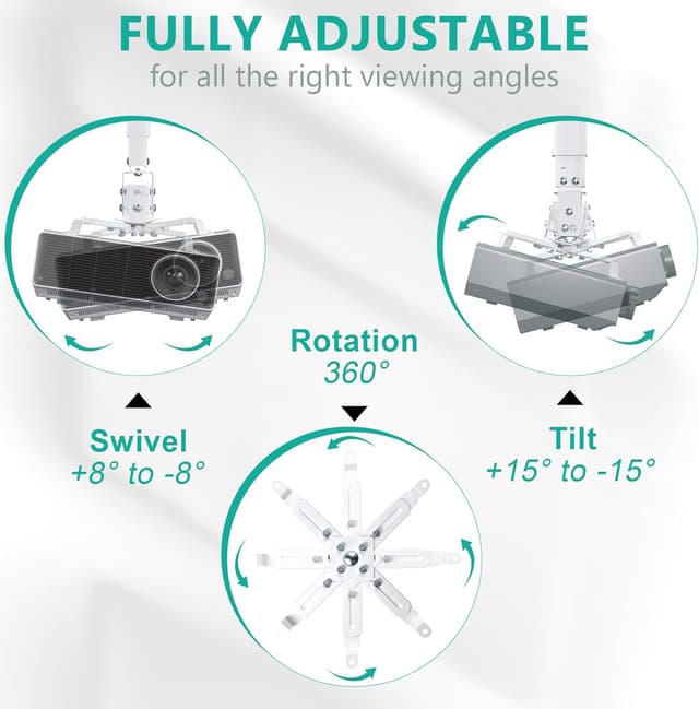 Detalle de WALI PM-003-W projector mount bracket