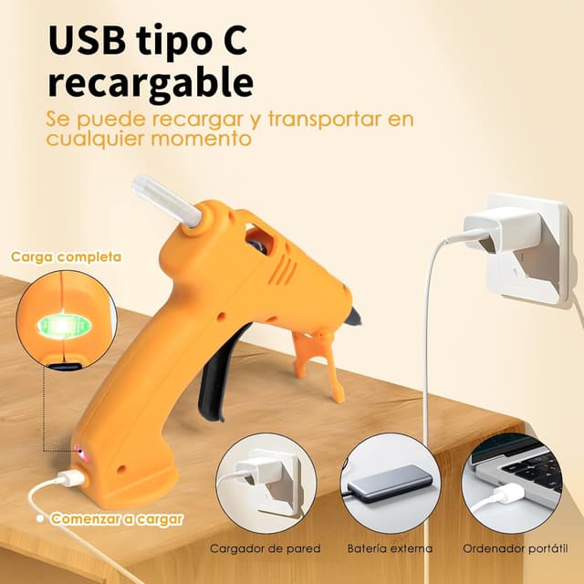 Thumbnail 3 de MAXDONE Pistola Silicona Caliente Inalámbrica 3000mAh