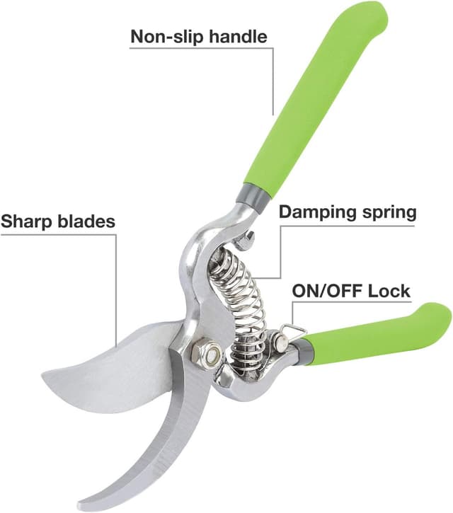 Detalle de WORKPRO 2-Piece 200 mm Pruning Shears Set (200 mm pruning shears + 200 mm grape shears)